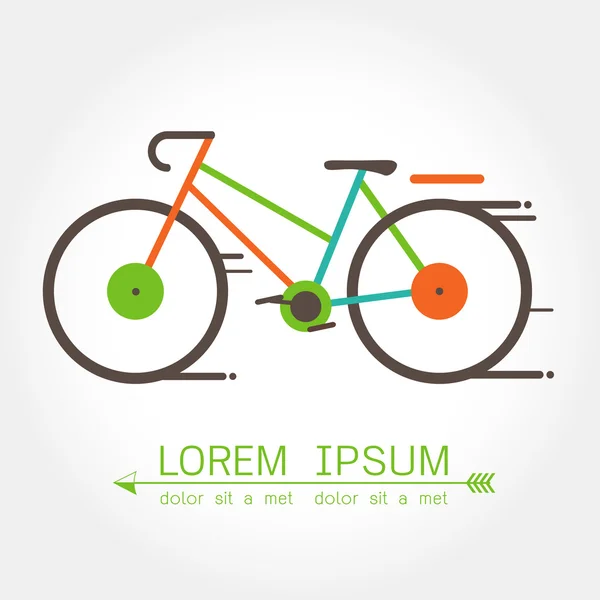 Logotyp ikona koncepcja roweru — Wektor stockowy