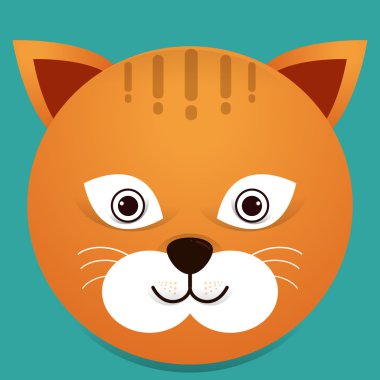 sevimli kedi illüstrasyon