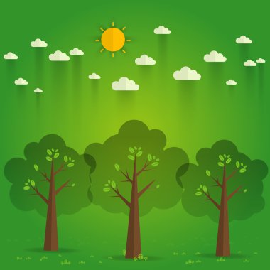 gün park. düz style.a doğal manzara güzel park. E