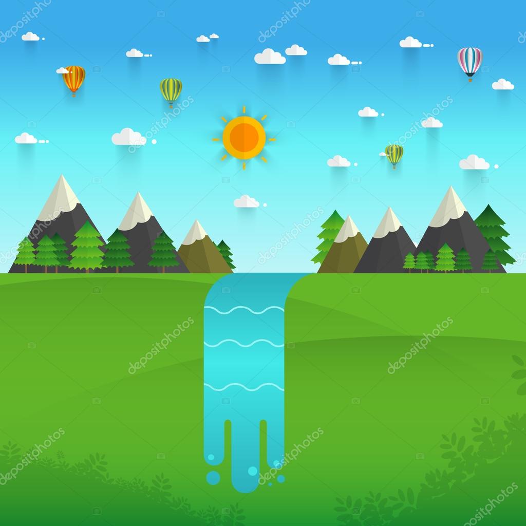 トップ100 山 川 イラスト フリー Illustrations イラスト