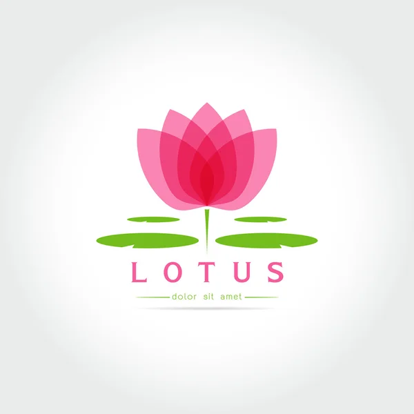 Lótusz virág logo — Stock Vector