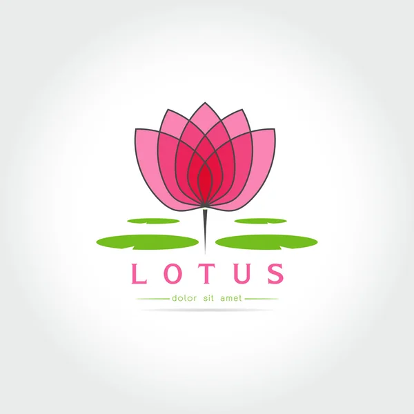 Vettore logo Lotus — Vettoriale Stock