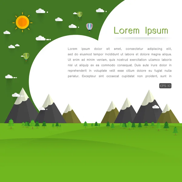 Forest vectorillustratie — Stockvector