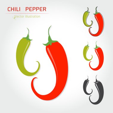 Hot chili biber vektör