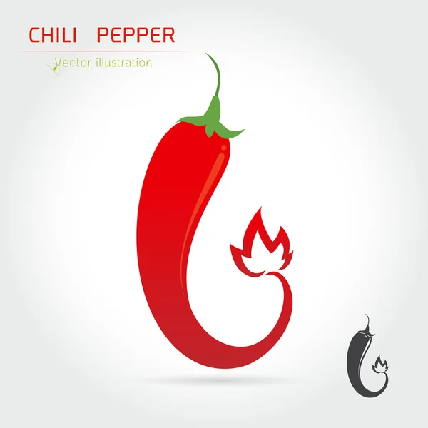 Hot chili pepper vektor — Stockový vektor