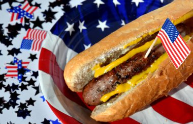 Mutlu Bağımsızlık günü hotdog