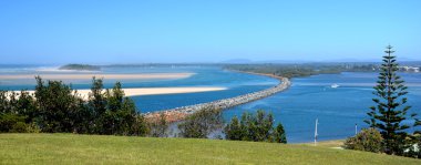 Avustralya'da Manning Nehri'nin güzel manzara