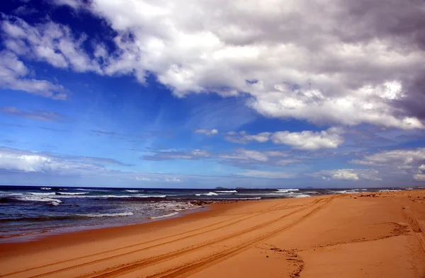 Plaża z koła — Zdjęcie stockowe