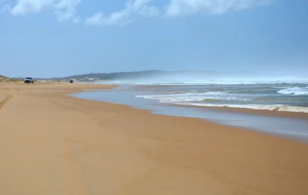 Дневной Вид Песчаного Берега Волнистую Морскую Воду Сидней Австралия — стоковое фото