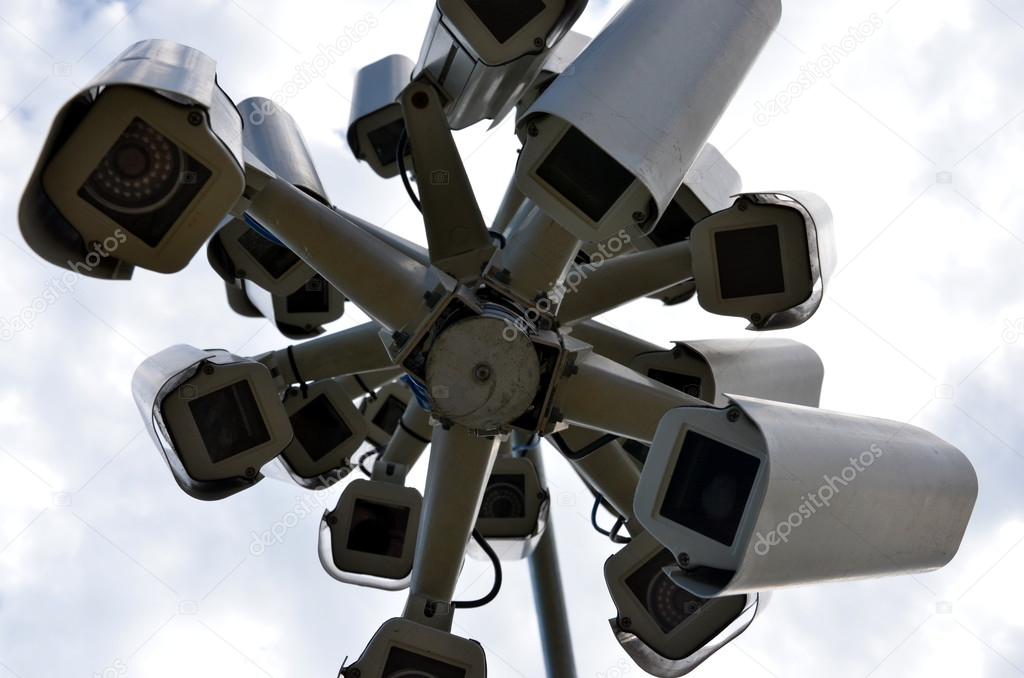 'nest' of surveillance cameras