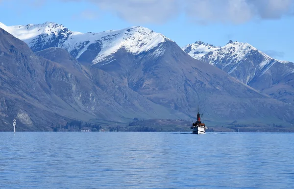 Lake Wakatipu in New Zealand — Zdjęcie stockowe