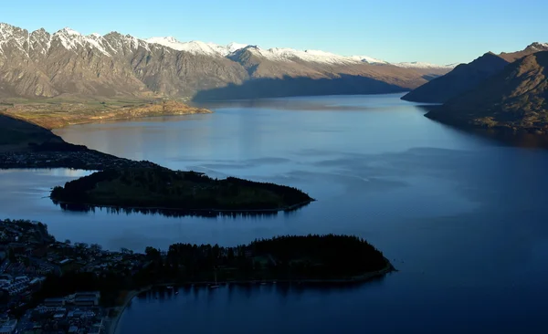 Lake Wakatipu in New Zealand — Zdjęcie stockowe