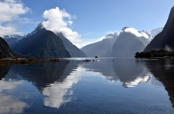 Milford Sound and Mitre Peak 