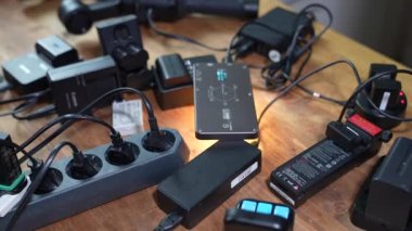 Dumandaki kabloların yoğun çalışması