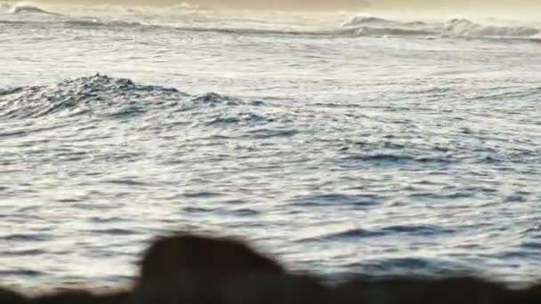 Ondas caribeñas en cámara lenta, República Dominicana — Vídeo de stock