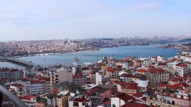 从上往下看伊斯坦布尔市 — 图库视频影像