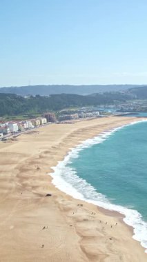 Naziler - sörf için bir yer - deniz ve sahil manzarası. Hava görünümü