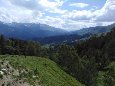 Nature in the mountains of the Karachay-Cherkess Republic (Romantic resort).