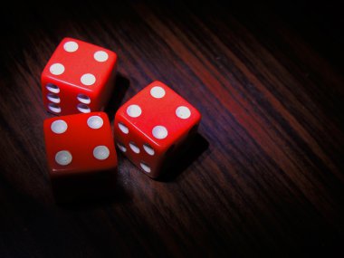 Zar, eğlence ve boş zaman bahis için oyun meza.