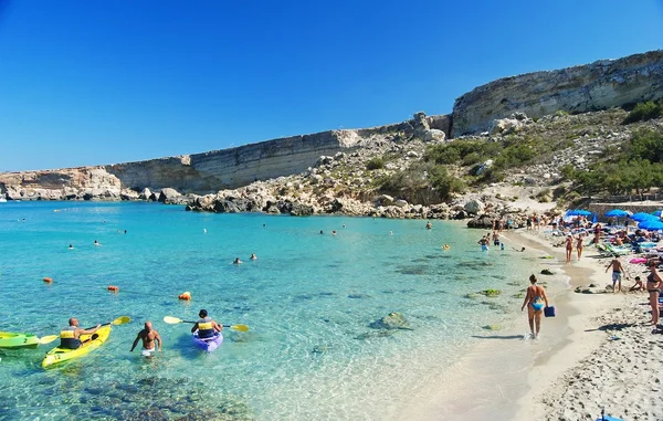 マルタでマーファ半島のパラダイス湾 — ストック写真