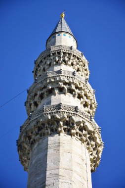 Istanbul'da Süleymaniye Camii'nin minaresi