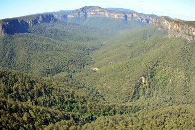 Evans uyanık Blue Mountains, Avustralya için görünümden.