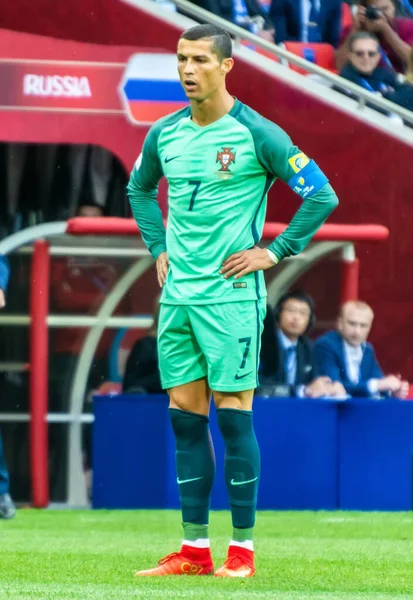 ロシアのカザン 2017年6月28日 ポルトガル代表チームキャプテン