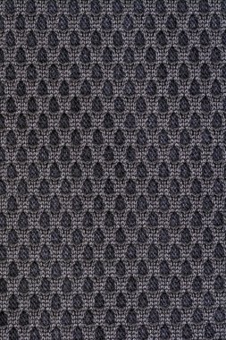 Dekoratif polyester kumaş doku arka plan siyah, yakın çekim