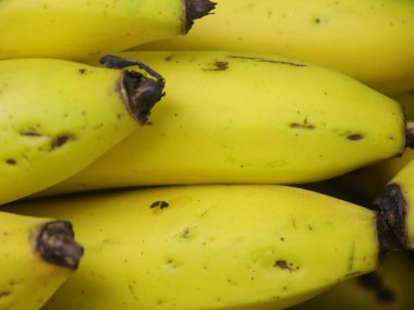 Taze, olgun, sarı muzlara yakın.
