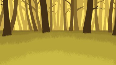 Orman manzarası çizimi