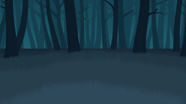 Ліс краєвид ілюстрація — стоковий вектор