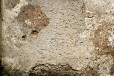 Eski duvar arka plan doku kırık. Yakın çekim.