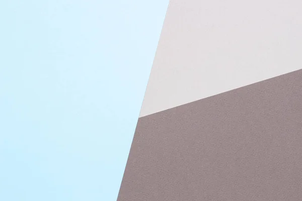 Textura geométrica abstracta fondo de la moda pastel azul y gris tono de papel de color. Vista superior, plano — Foto de Stock