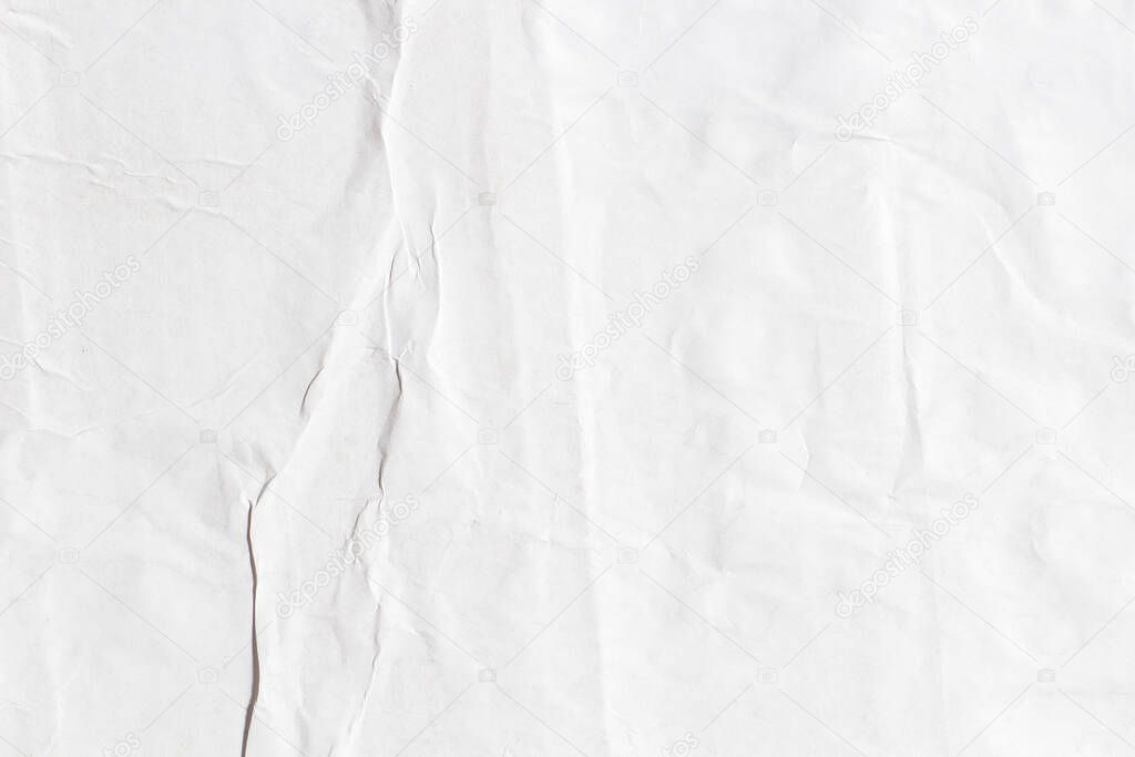 Old white paper ripped torn paper background blank creased crumpled posters grunge textures surface