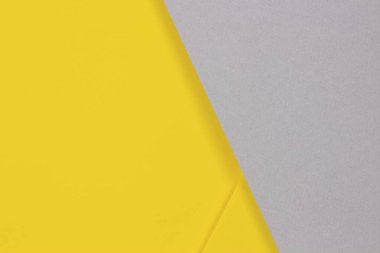 Soyut renkli kağıt dokusu arkaplanı. Asgari geometrik şekil ve çizgiler sarı ve gri renklerde