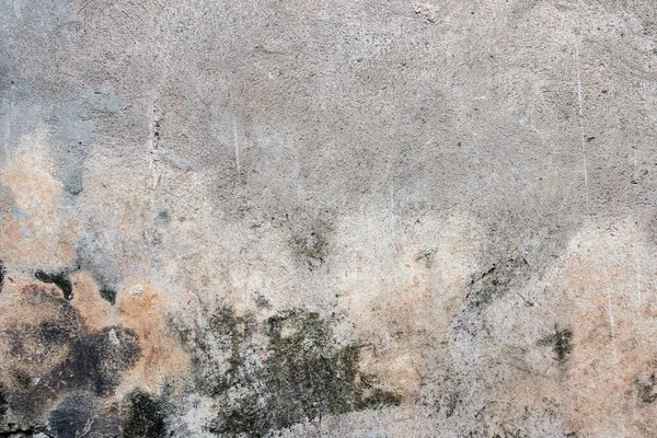 Pared de yeso oscuro con fondo sucio y rayado. Antiguo muro de ladrillo retro vintage con textura de estuco gris cáscara — Foto de Stock