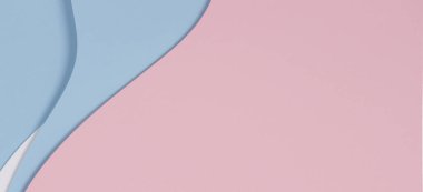 Açık mavi, pembe ve beyaz renklere sahip soyut geometrik renkli kağıt dokusu