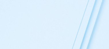 Soyut monokrom yaratıcı kağıt dokusu arka planı. Asgari geometrik pastel mavi renk şekilleri ve çizgiler