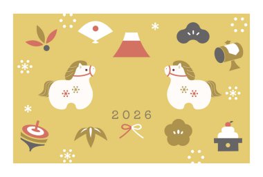 At Yılbaşı Kartı 2026