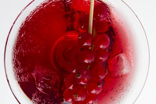 Red cocktail top view — Stock Photo, Image