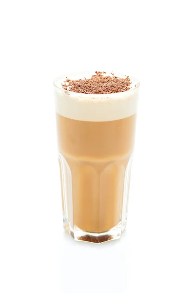 Latte i ett glas — Stockfoto