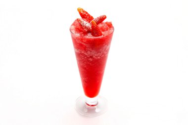 Kırmızı çilek smoothies