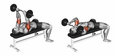 Bir barbell yalan ile Fransız basını