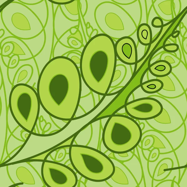 Бесшовный рисунок абстрактных листьев. — стоковый вектор