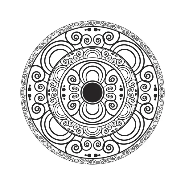 Геометрический круговой узор — стоковый вектор