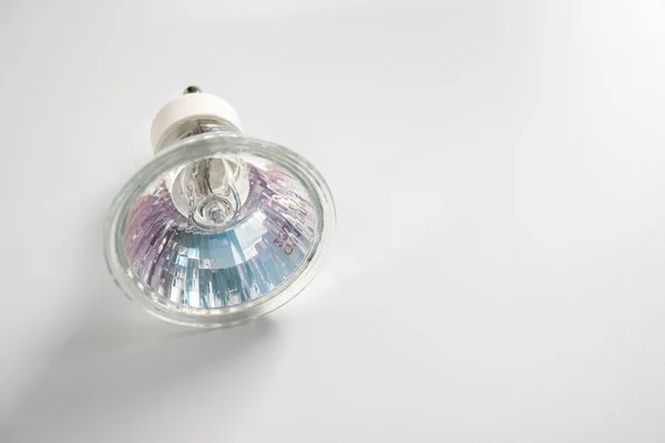 Lampe Halogène Avec Base Broche Énergie Lumière Économie Énergie Fond — Photo