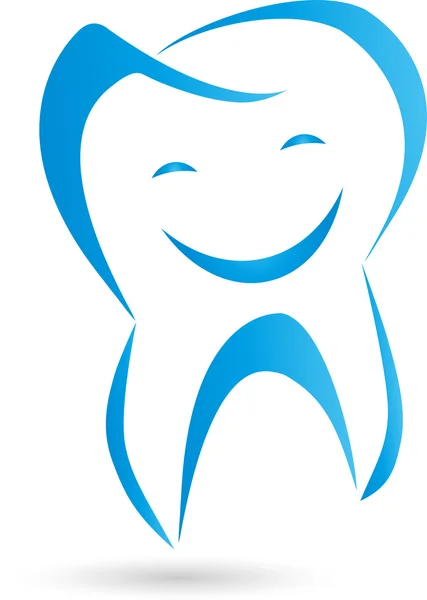 Logo, Zahn, Lachen, dente, Logo Zahnarzt — Vettoriale Stock