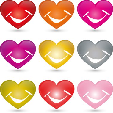 Herz Lachen, Herzchen, 3d