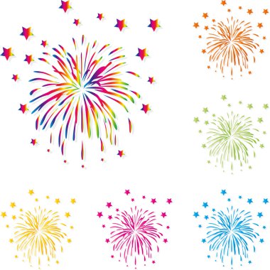 Sonucu feuerwerk, Raketen, patlama, Vorlage, Set, Dizayn