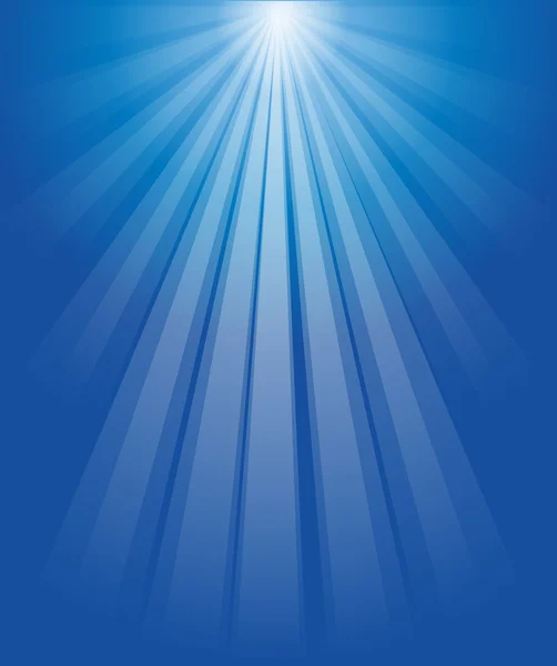 Lichtstrahlen, blau, Hintergrund, Nacht — Image vectorielle